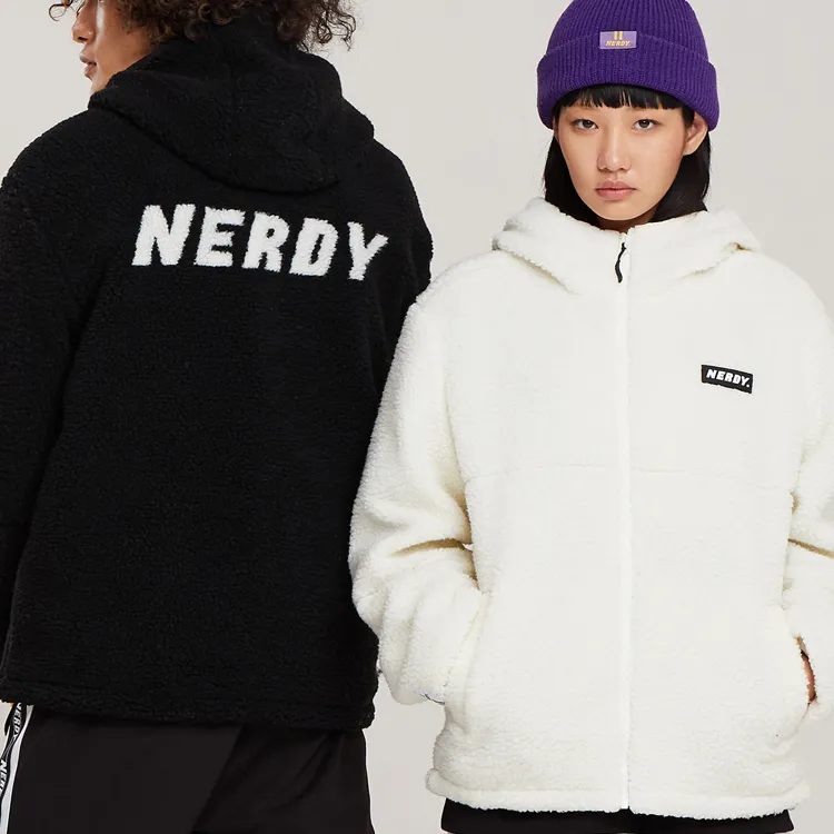 NERDY FW20 Thickened Jacket Unisex White-3