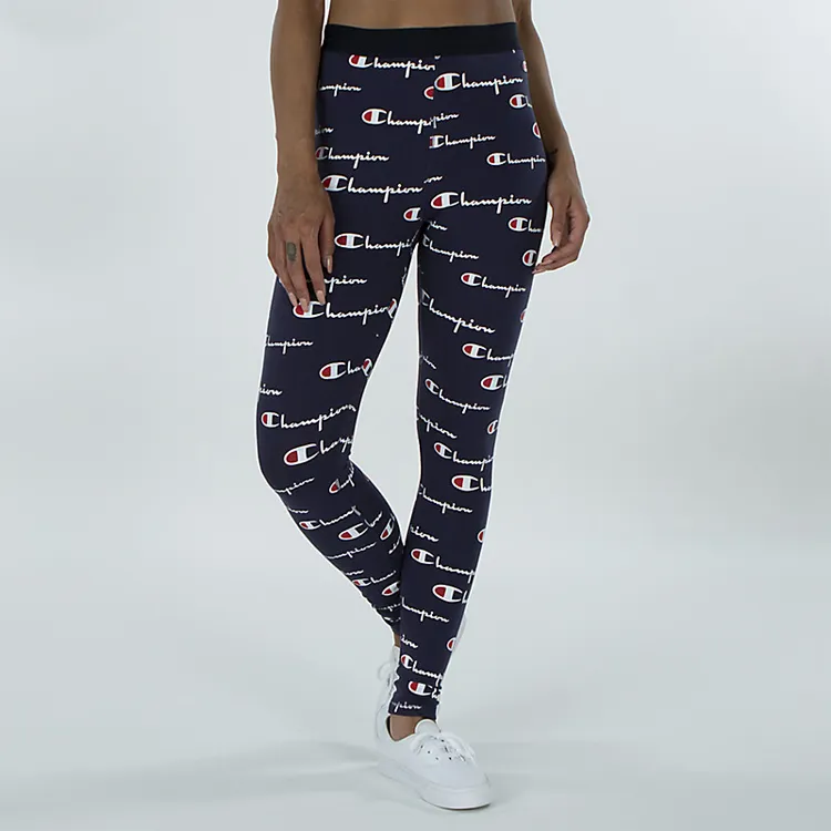 Champion Straight Moderate Casual Pants US Version Women's Blue-2