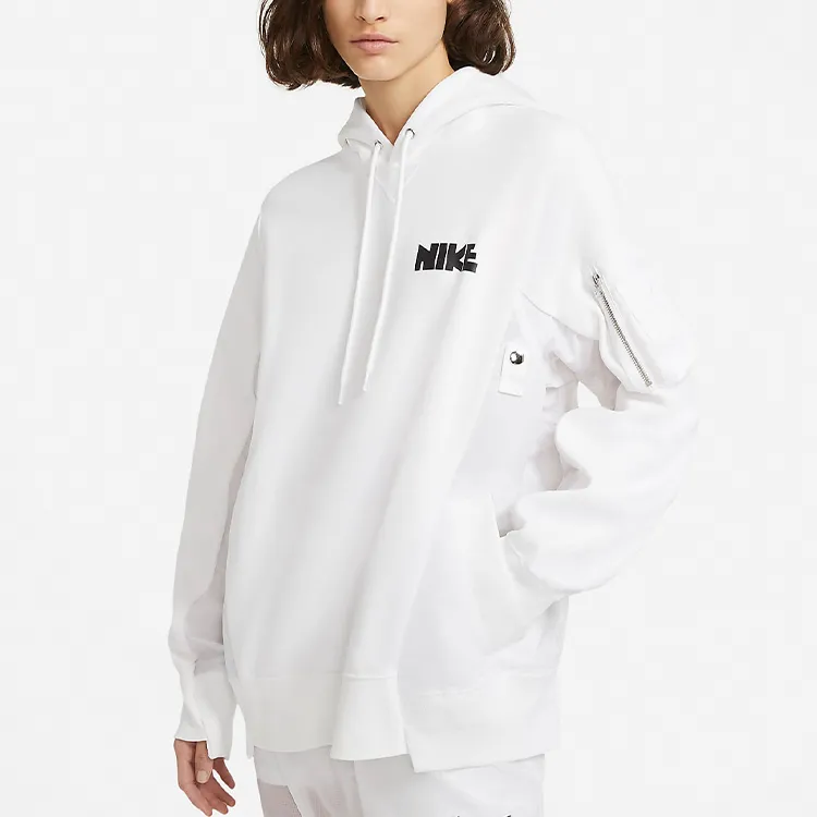 Nike X Sacai Hoodie 'White'-2