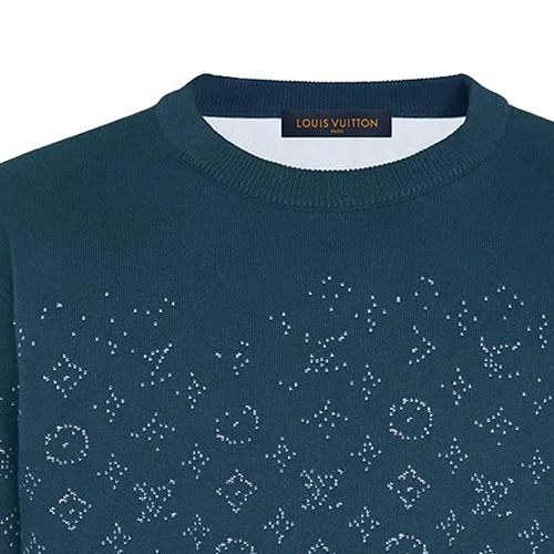 LOUIS VUITTON Lvse Monogram Degrade Crewneck - POIZON
