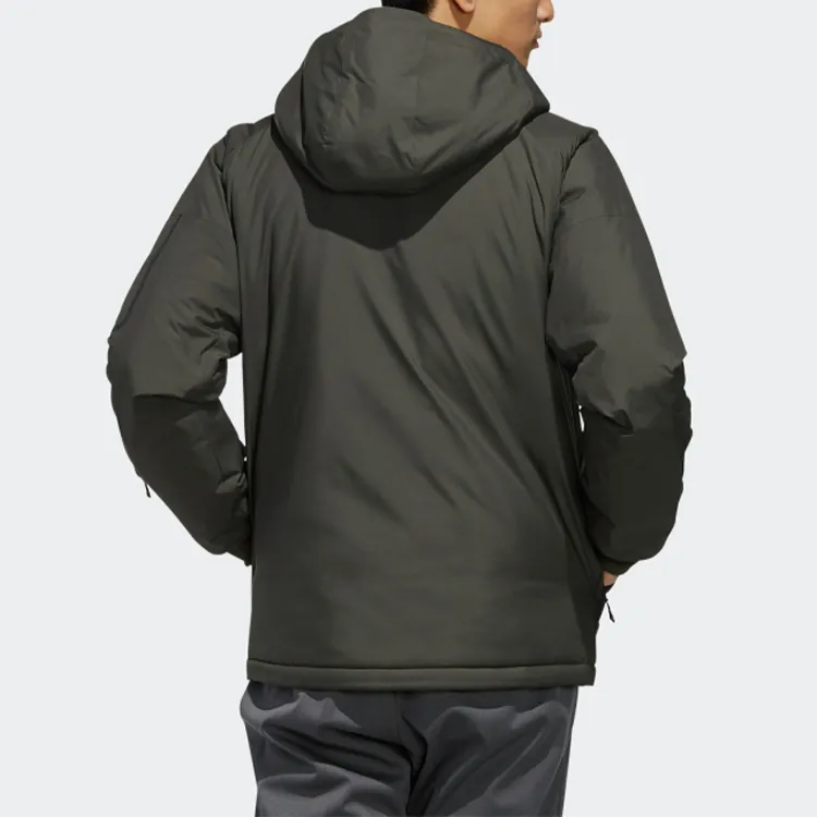 Adidas Jackets Men Dark Earthy Brown Color-4