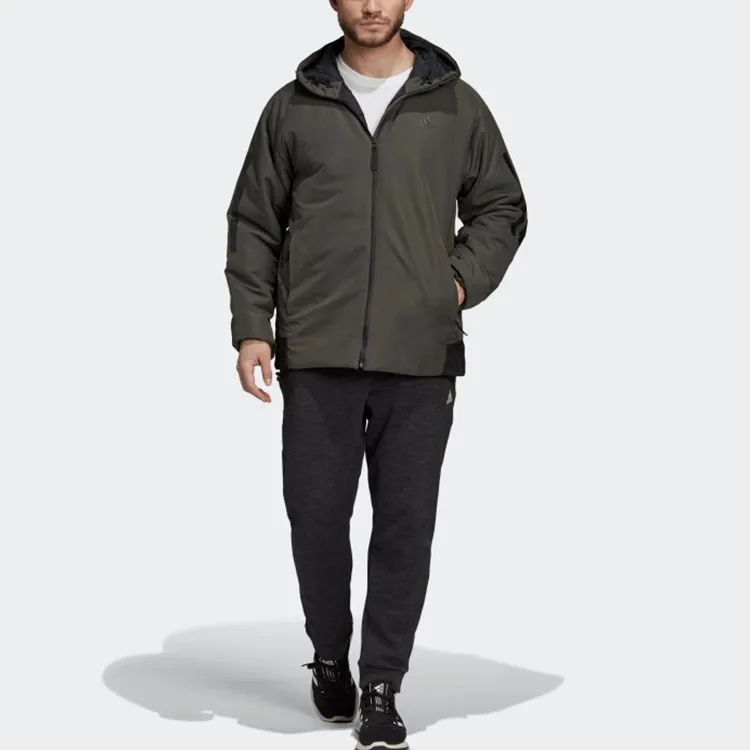 Adidas Puffer Jackets Men Deep Earthy Brown-2