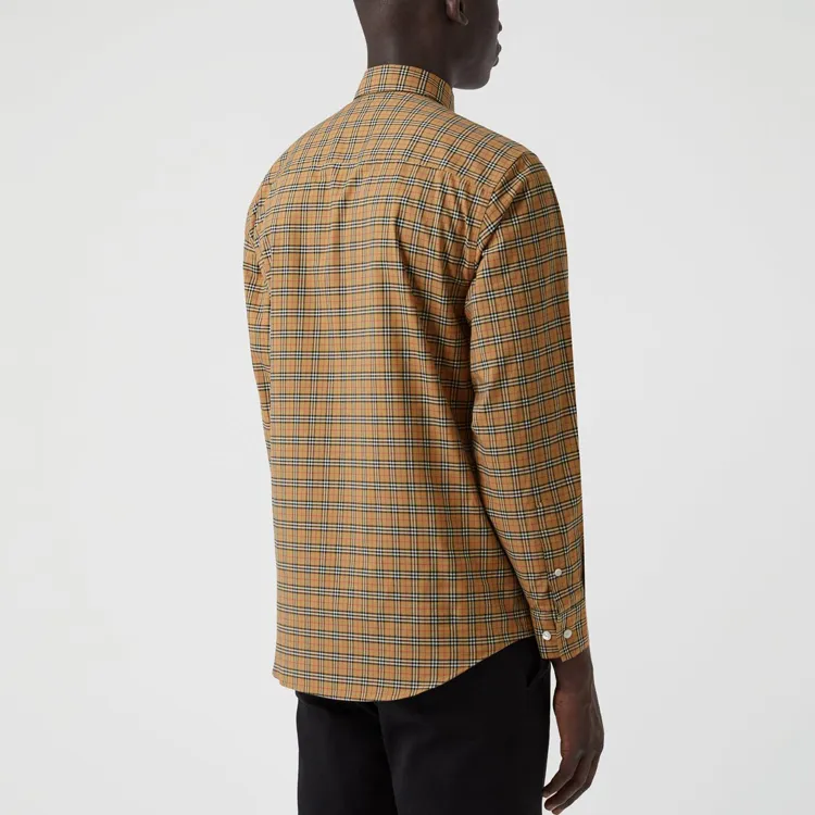 Burberry Small Scale Check Cotton Shirt-7