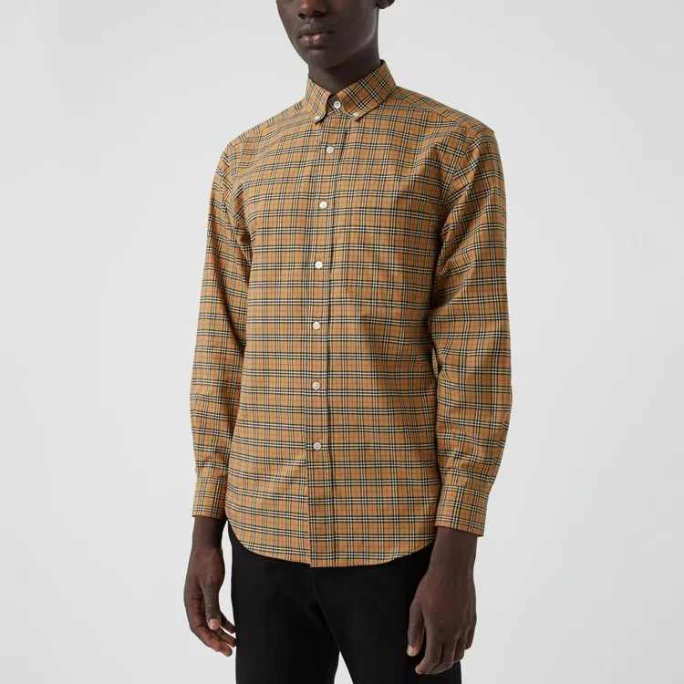 Burberry Small Scale Check Cotton Shirt-6