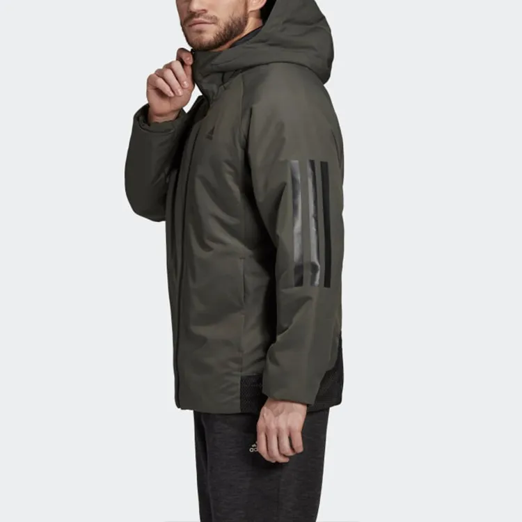 Adidas Puffer Jackets Men Deep Earthy Brown-3