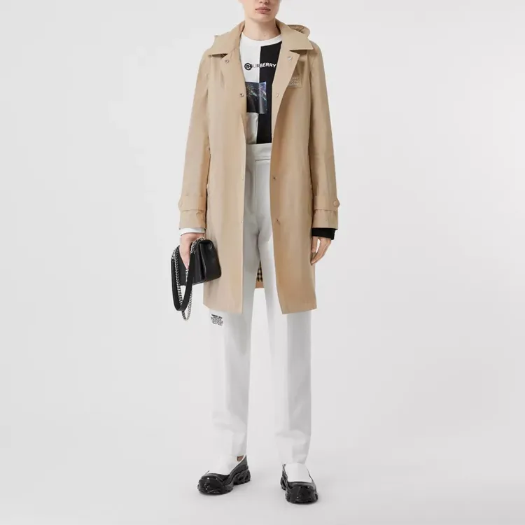 Burberry Trench Coat Women's Beige-3