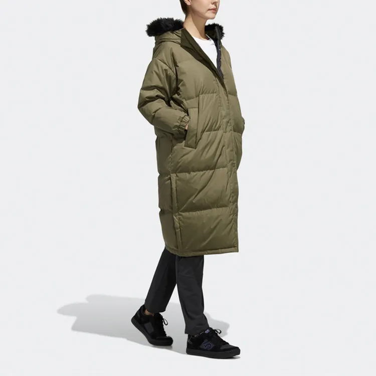 Adidas Down Jackets Women's Original Khaki Brown-2