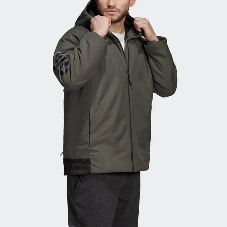 Adidas Puffer Jackets Men Deep Earthy Brown-5
