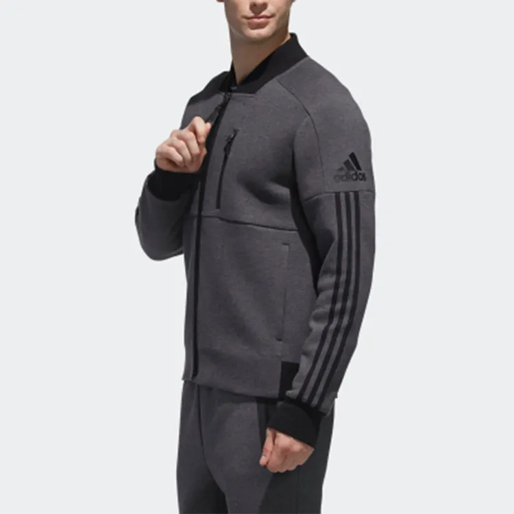 Adidas Jacket Men's Dark Heather Gray-4