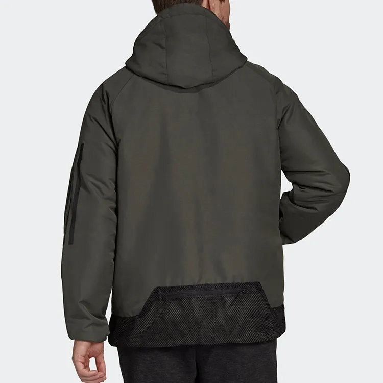 Adidas Puffer Jackets Men Deep Earthy Brown-6