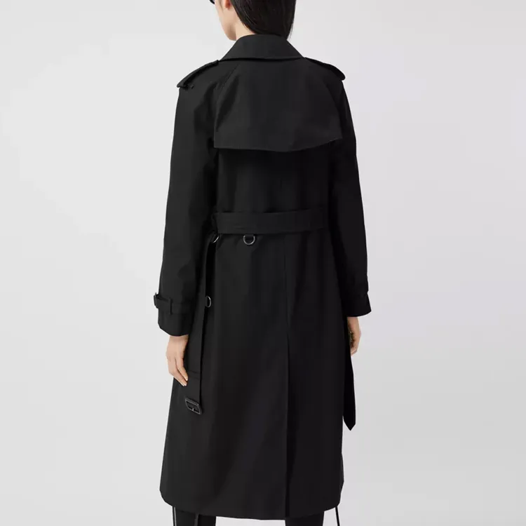 Burberry Double-breasted Gabardine Trench Coat-3