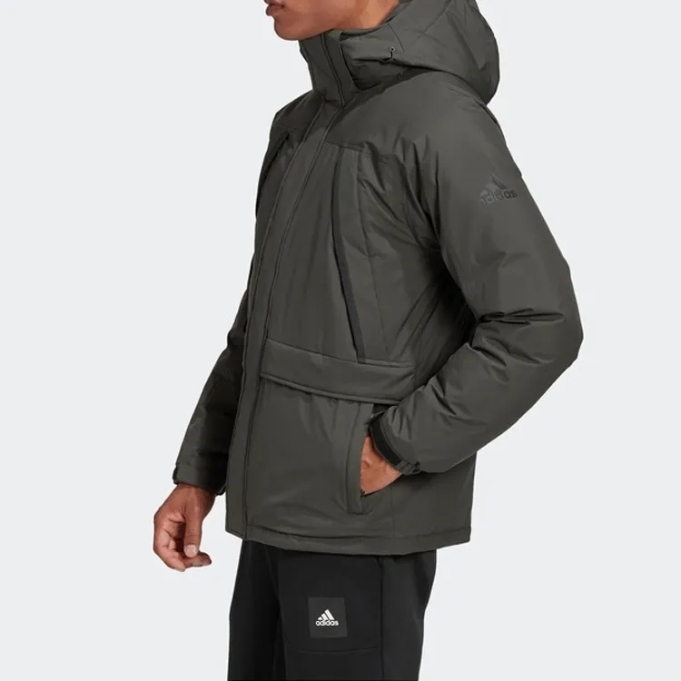 Adidas Down Jackets Men Deep Earthy Brown-4