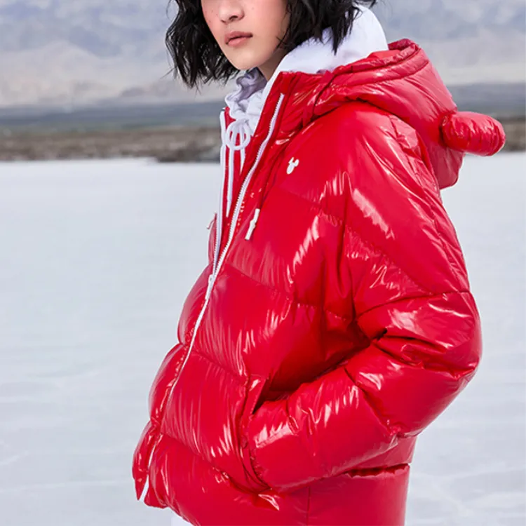 Disney X LINING Down Jackets Women's Vermilion-3