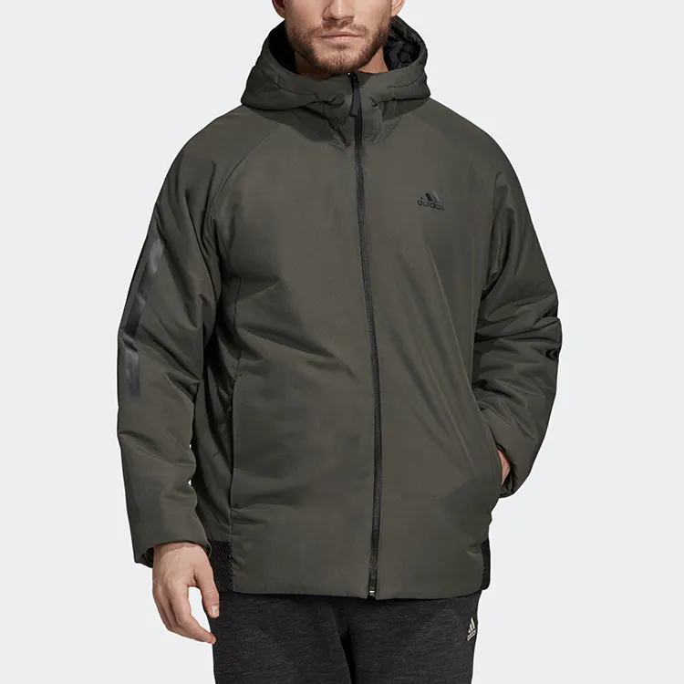 Adidas Puffer Jackets Men Deep Earthy Brown-4
