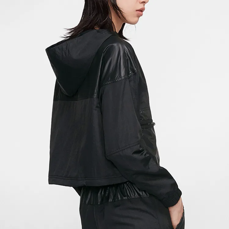 Nike Cropped Coats Women's Black-2