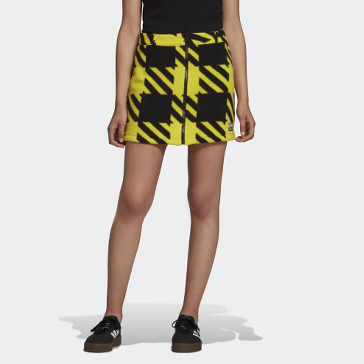 Adidas Originals Casual Short Skirts Women's Lemon-2