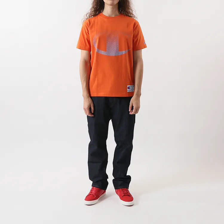 Champion T-Shirt Japan Version Unisex Orange-4
