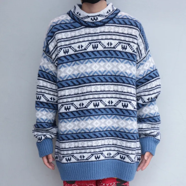 WE11DONE Sweaters Unisex Blue-2