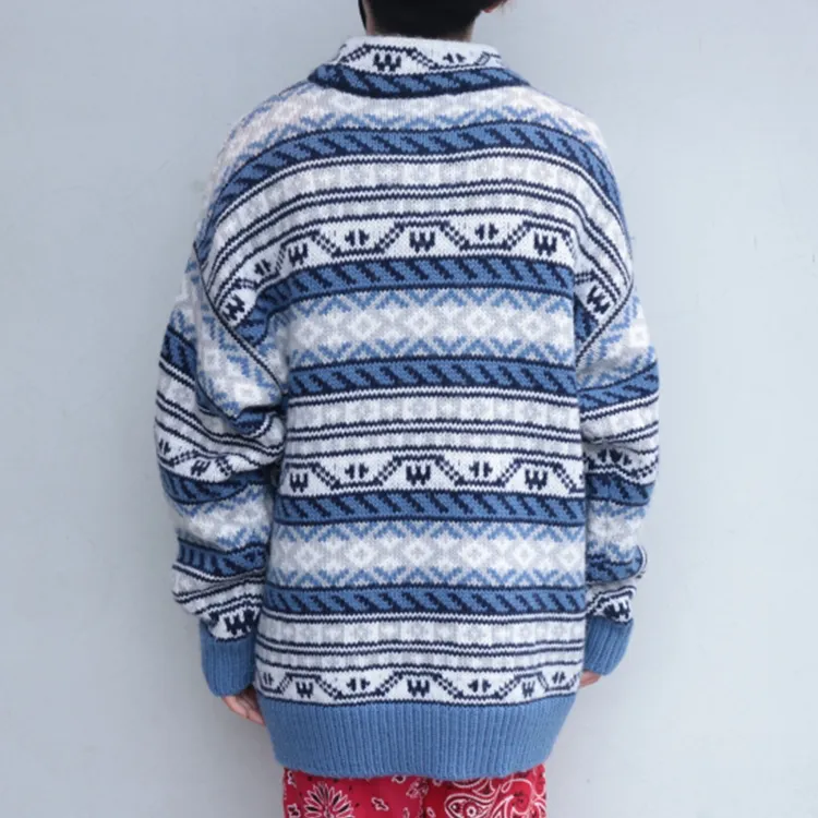 WE11DONE Sweaters Unisex Blue-3