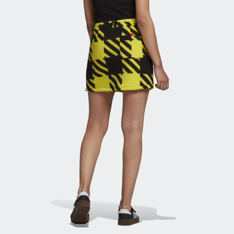 Adidas Originals Casual Short Skirts Women's Lemon-3