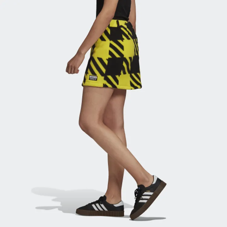 Adidas Originals Casual Short Skirts Women's Lemon-5