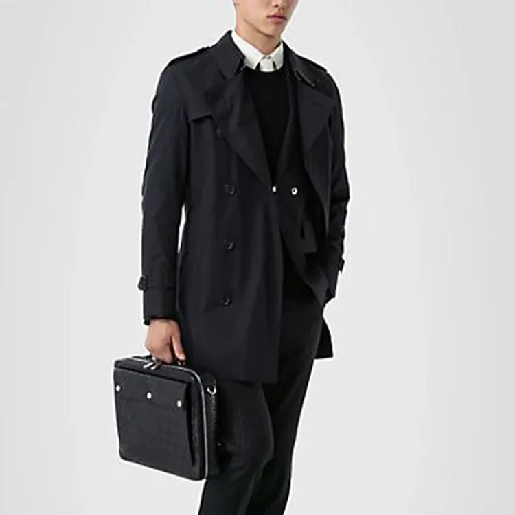 Burberry Trench Coat Men's Midnight Navy-3