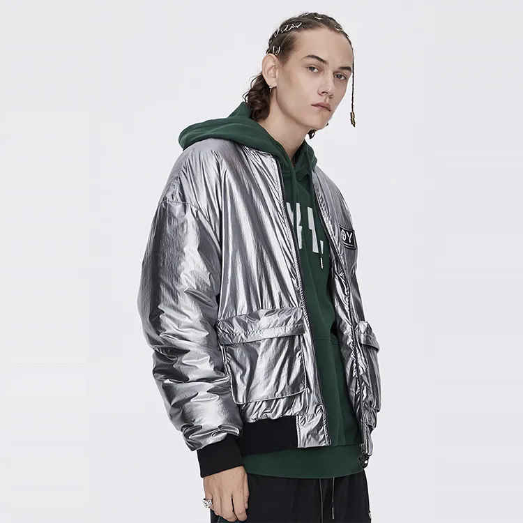 Boy London Puffer Jacket Unisex Silver-4
