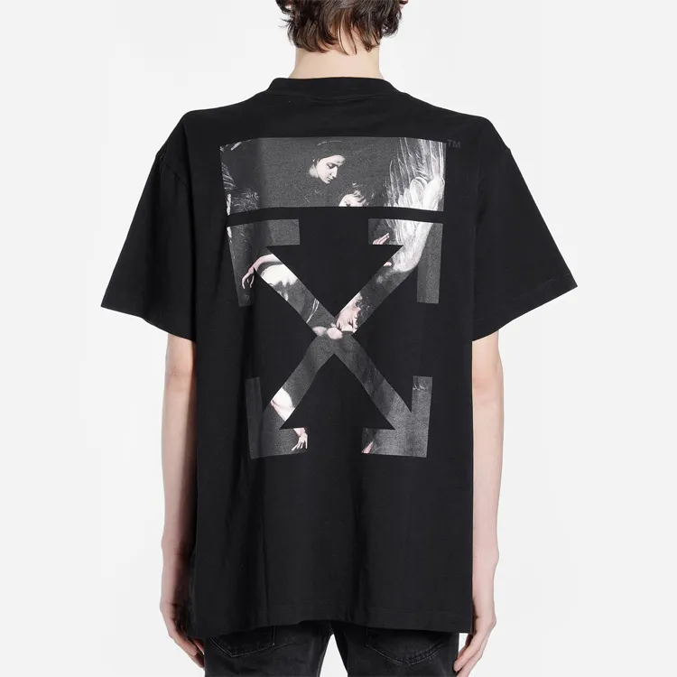 OFF WHITE Painting Arrows Short Sleeve T Shirt-4