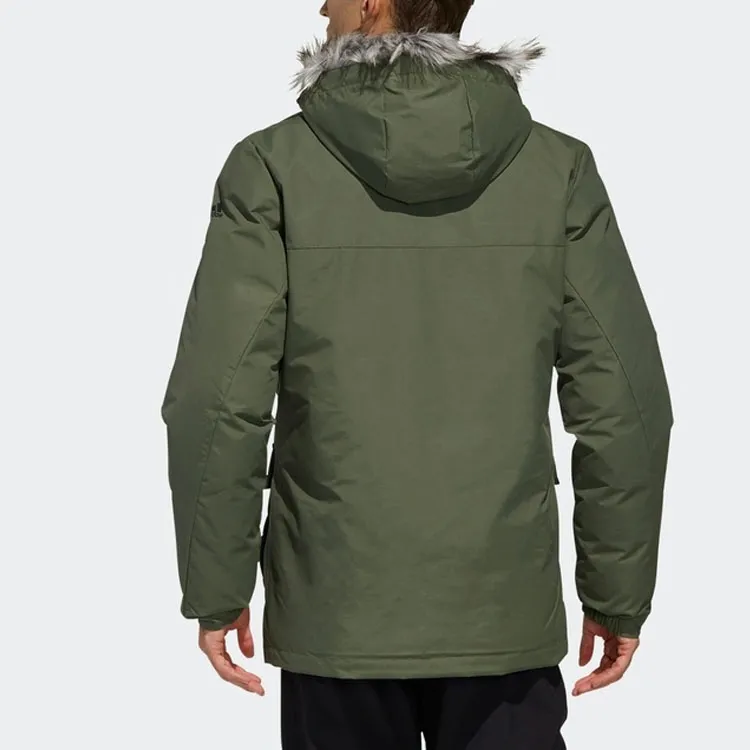 Adidas Parka Coats Men Basic Green-3