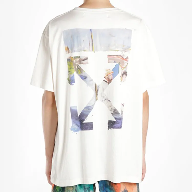 OFF WHITE T Shirts Men White-3