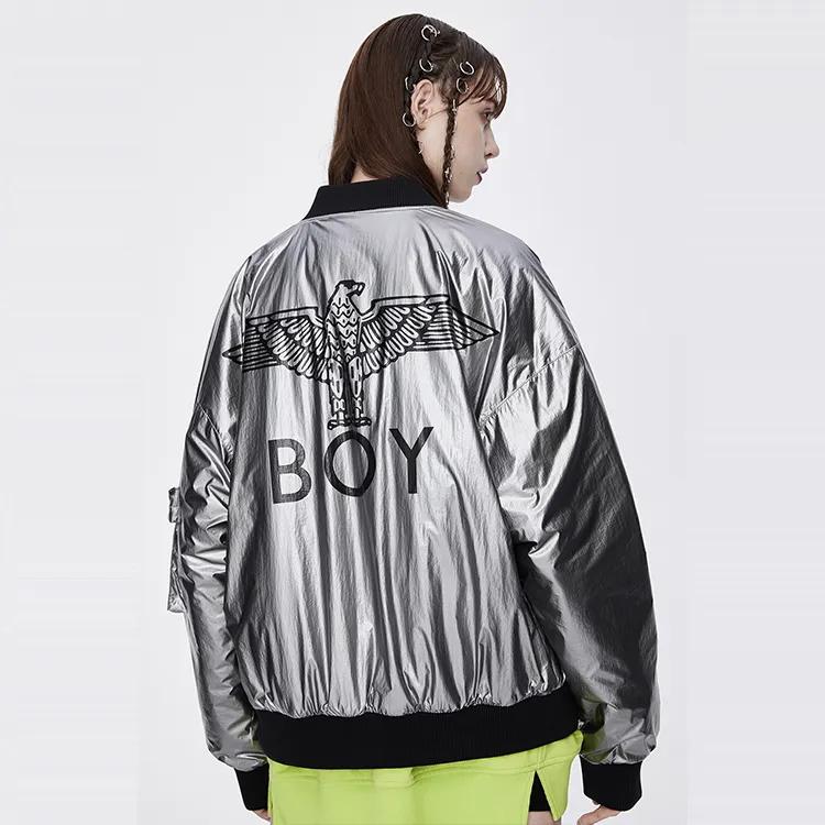 Boy London Puffer Jacket Unisex Silver-5