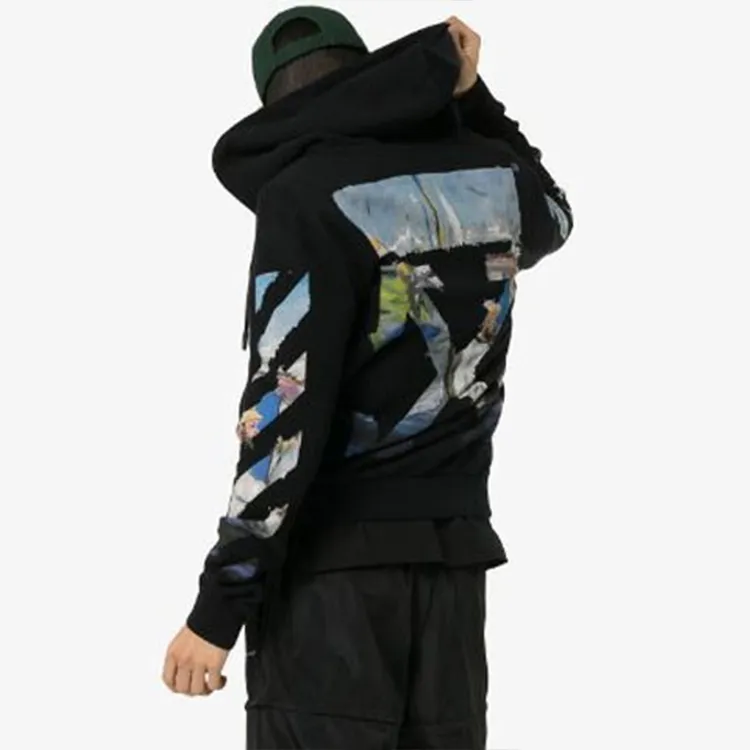 OFF WHITE Edouard Manet Floating Studio Arrows Zip Up Hoodie-5