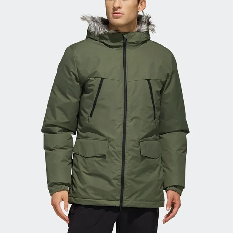 Adidas Parka Coats Men Basic Green-2