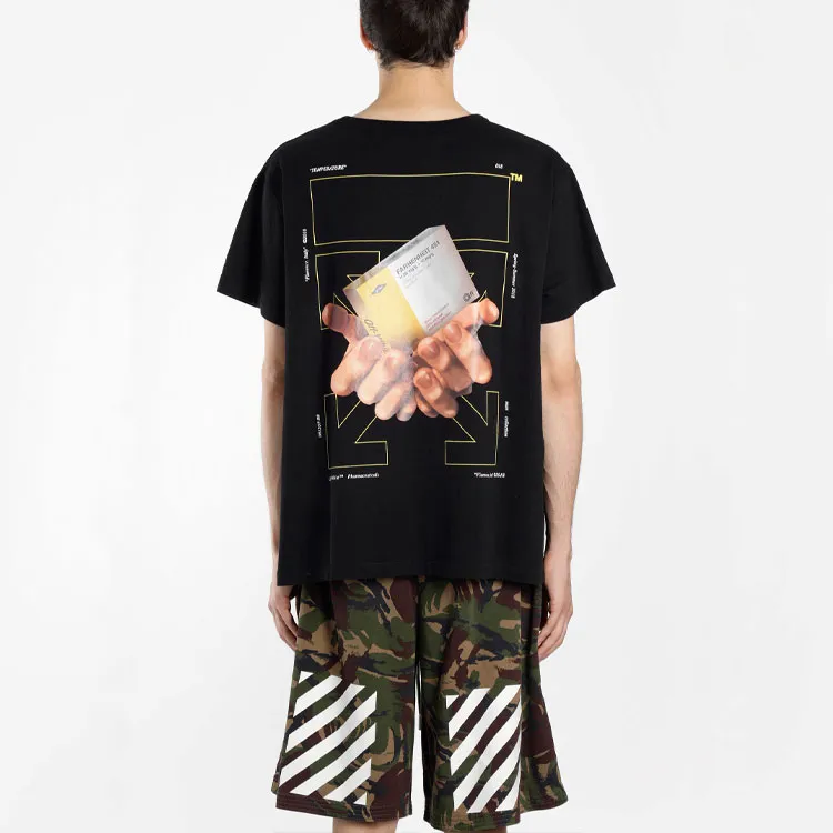 OFF WHITE T Shirts Men Black-3