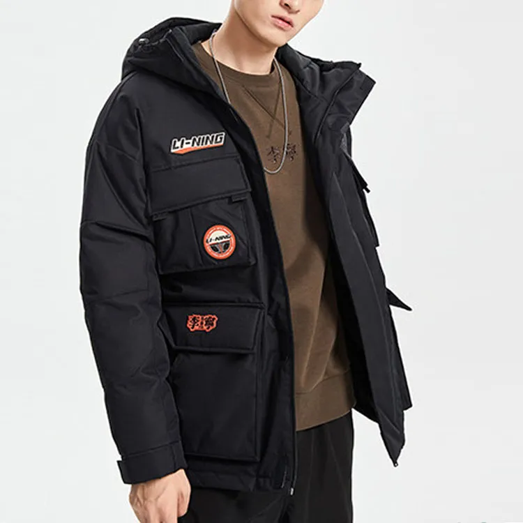 LiNing Down Jacket Winter Men's Black-3