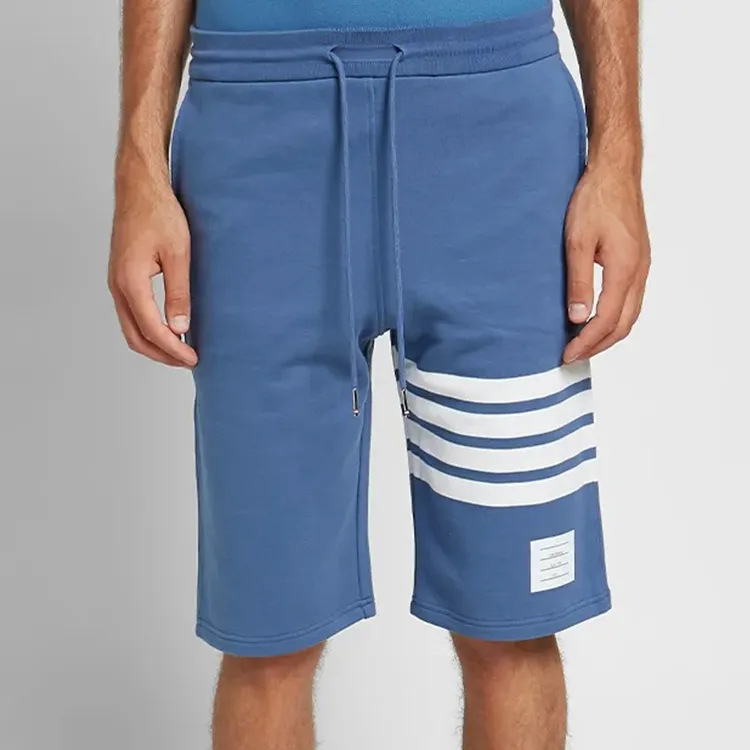 THOM BROWNE Sports Shorts Men Dark Blue-1