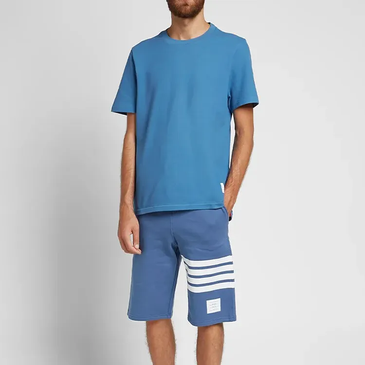 THOM BROWNE Sports Shorts Men Dark Blue-3