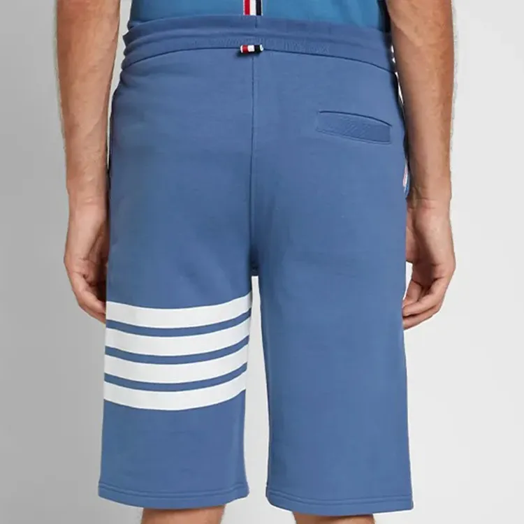 THOM BROWNE Sports Shorts Men Dark Blue-2
