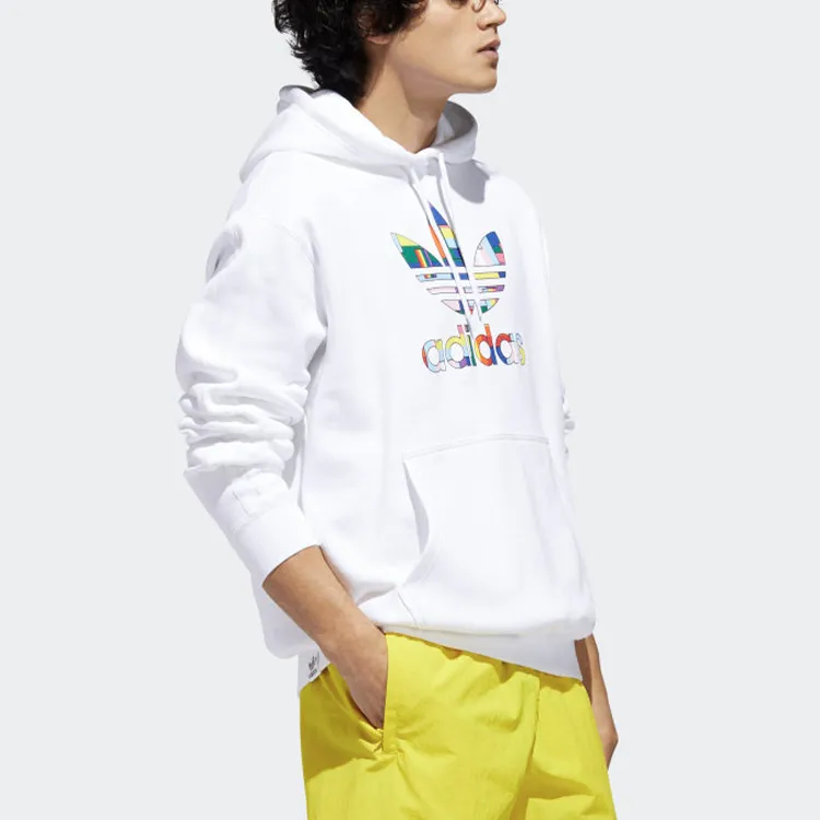 Adidas Originals Trefoil Sweatshirts Men White-2