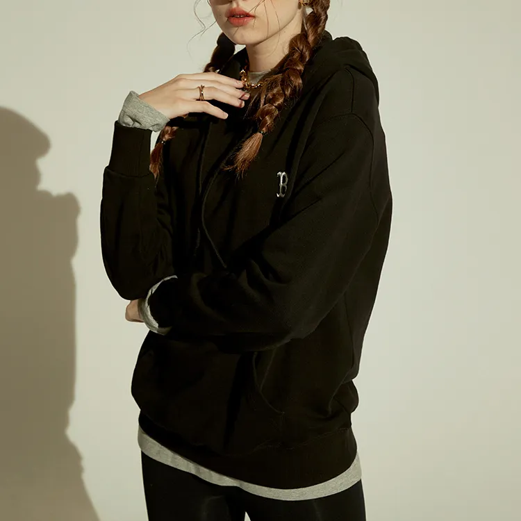 MLB Old Flower Sweatshirts Unisex Black-3