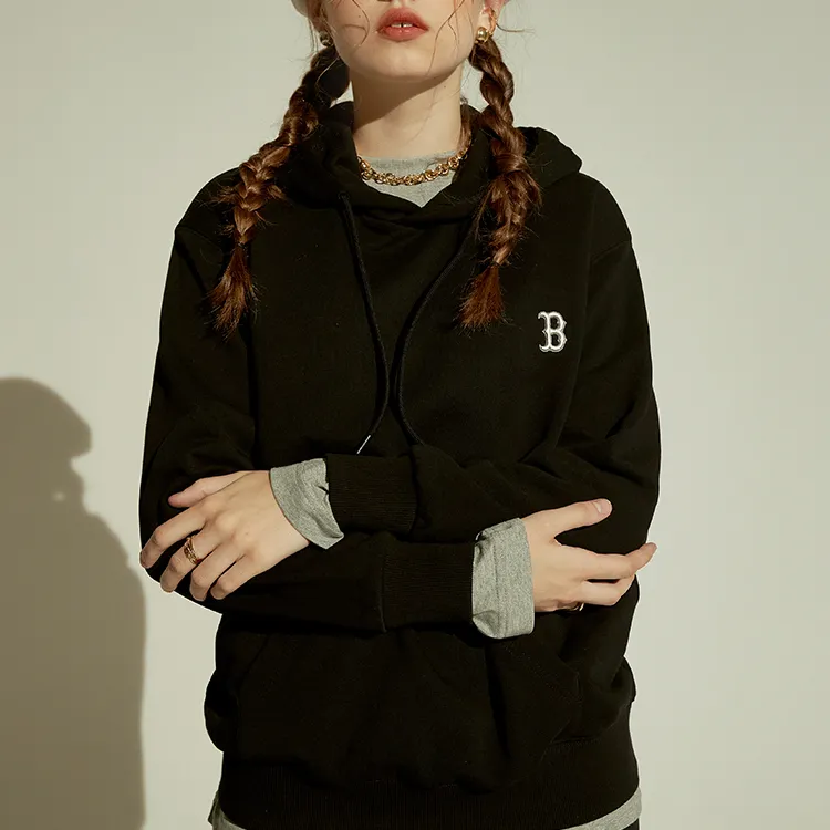 MLB Old Flower Sweatshirts Unisex Black-2