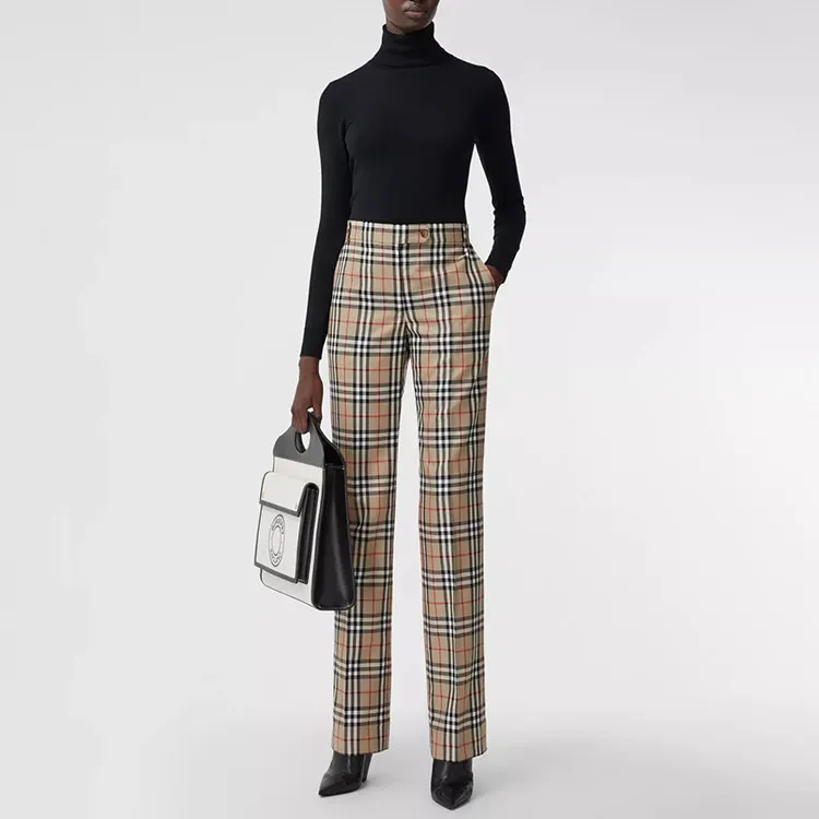 Burberry Casual Pants Women's Archive Beige-4