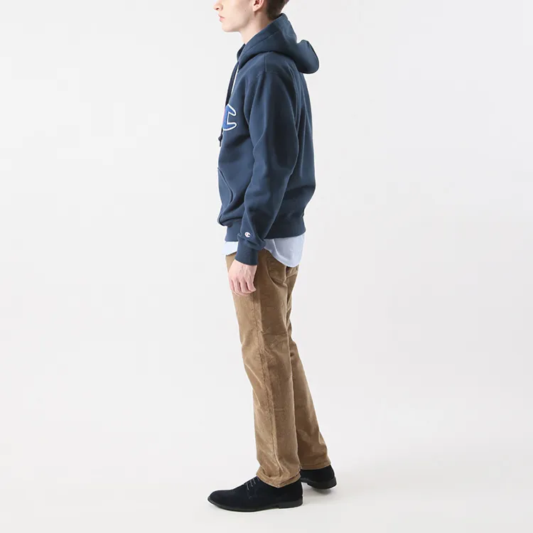 Champion Hooded Regular Sweatshirt Japan Version Men's Dark Blue-6
