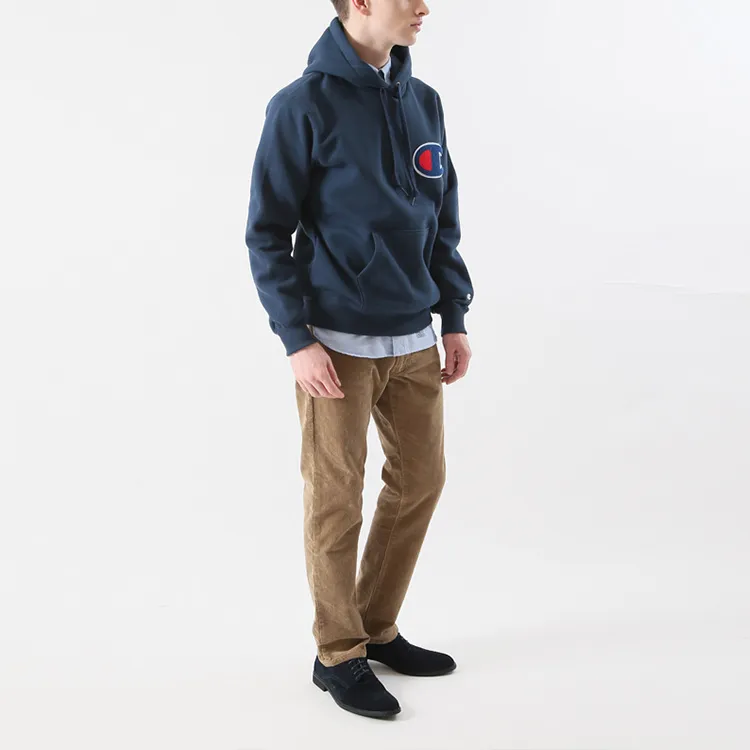 Champion Hooded Regular Sweatshirt Japan Version Men's Dark Blue-4