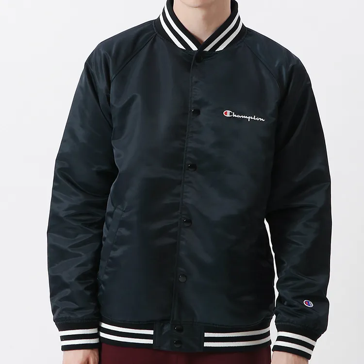 Champion Baseball Jacket Men's Black-2