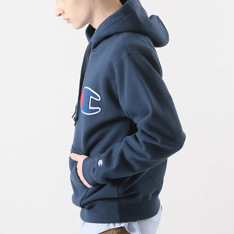 Champion Hooded Regular Sweatshirt Japan Version Men's Dark Blue-1