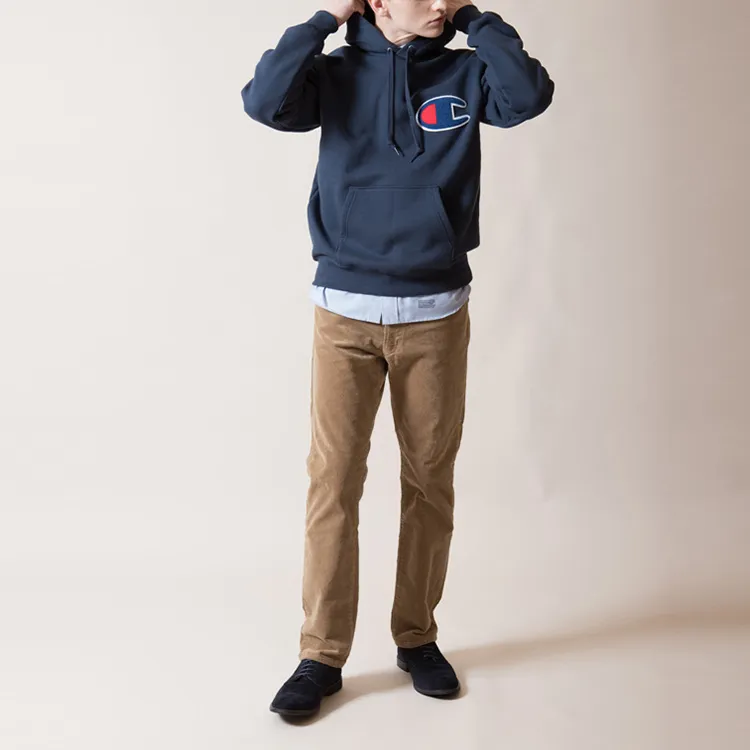 Champion Hooded Regular Sweatshirt Japan Version Men's Dark Blue-5