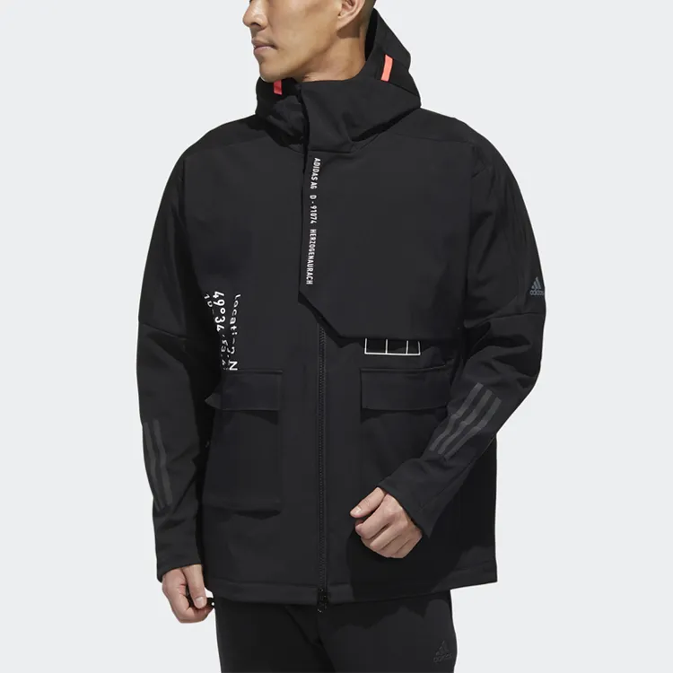 Adidas M Tech Outr JKT Jackets Coats Men's Black-2