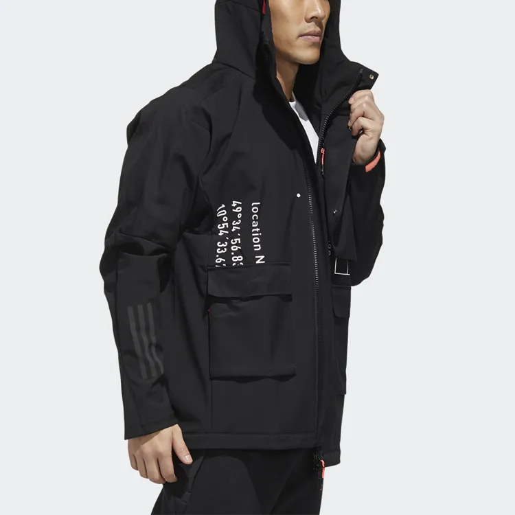 Adidas M Tech Outr JKT Jackets Coats Men's Black-4