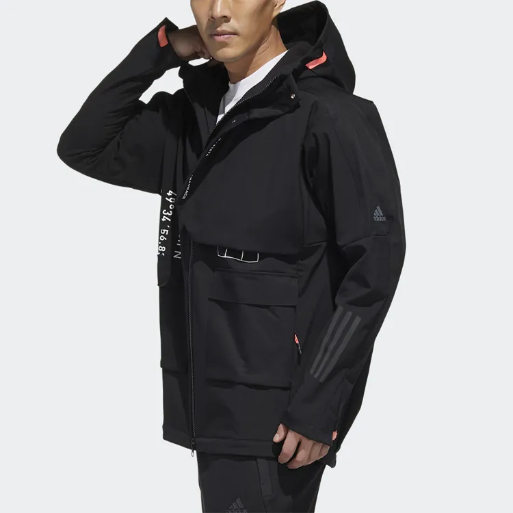 Adidas M Tech Outr JKT Jackets Coats Men's Black-3